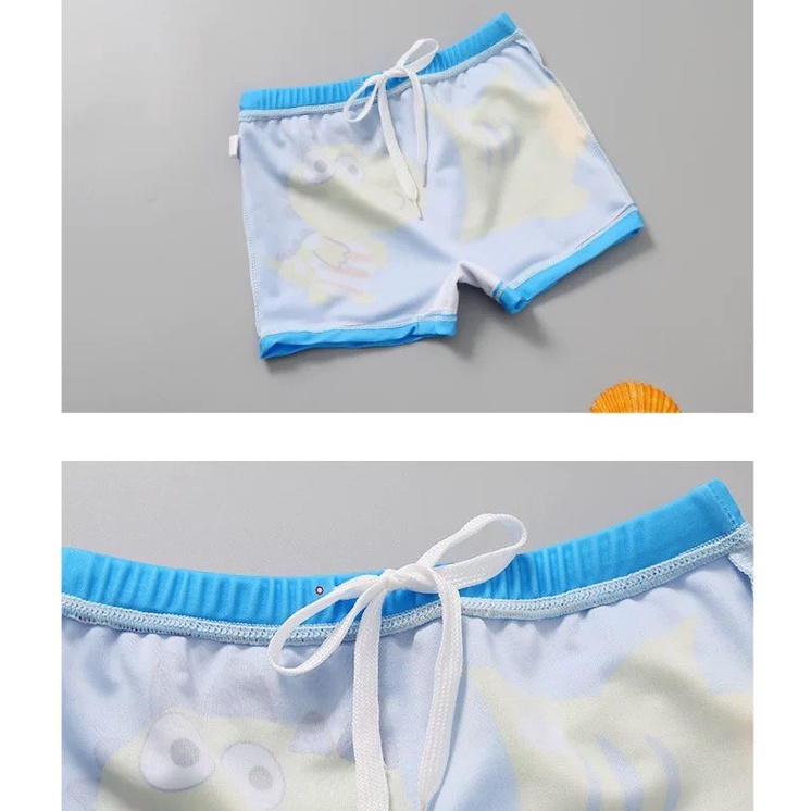 Quần bơi cho bé trai trẻ em kèm mũ Hàng Quảng Châu cao cấp