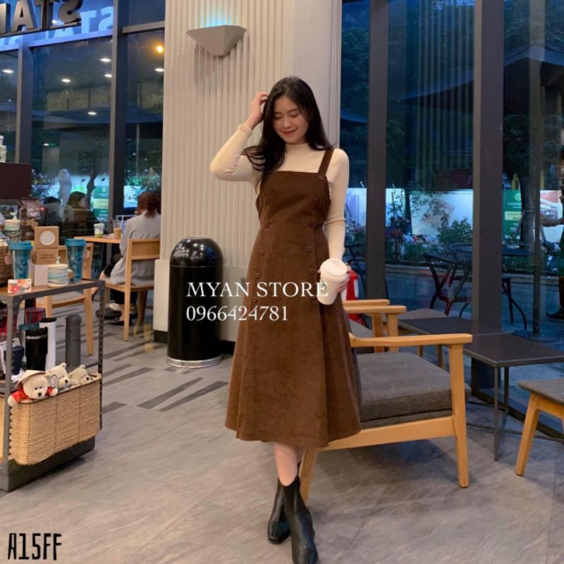 Set nhung tăm kèm áo len cổ 3p
