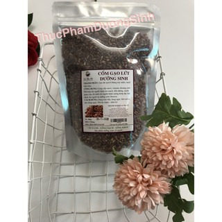 Combo 3 bịch CỐM GẠO LỨT 200gr Lá Tía Tô dùng ăn kiêng giảm cân, chay và thực dưỡng - thucphamduongsinh