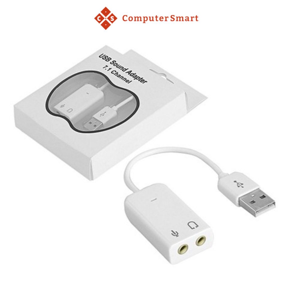 Cáp Chuyển Đổi, Usb Sound 7.1 Có Dây. Biến cổng usb thành cổng âm thanh  tăng âm lượng, tín hiệu ổn định