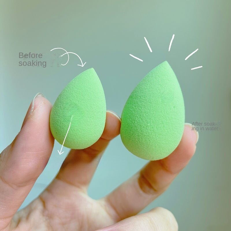 Mút trang điểm ướt và khô hình quả trứng mini màu sắc ngẫu nhiên tiện dụng