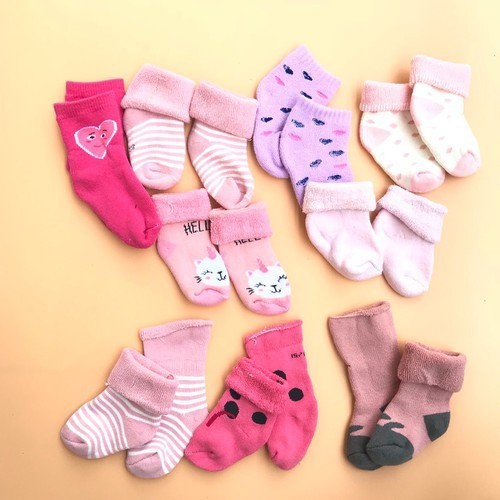 Tất Cotton Sơ Sinh Cho Bé Size XS