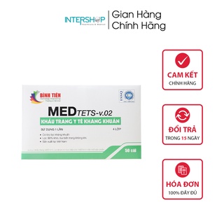 Khẩu Trang Y Tế Bình Tiên MEDTets 4 Lớp Kháng Khuẩn Cao Cấp
