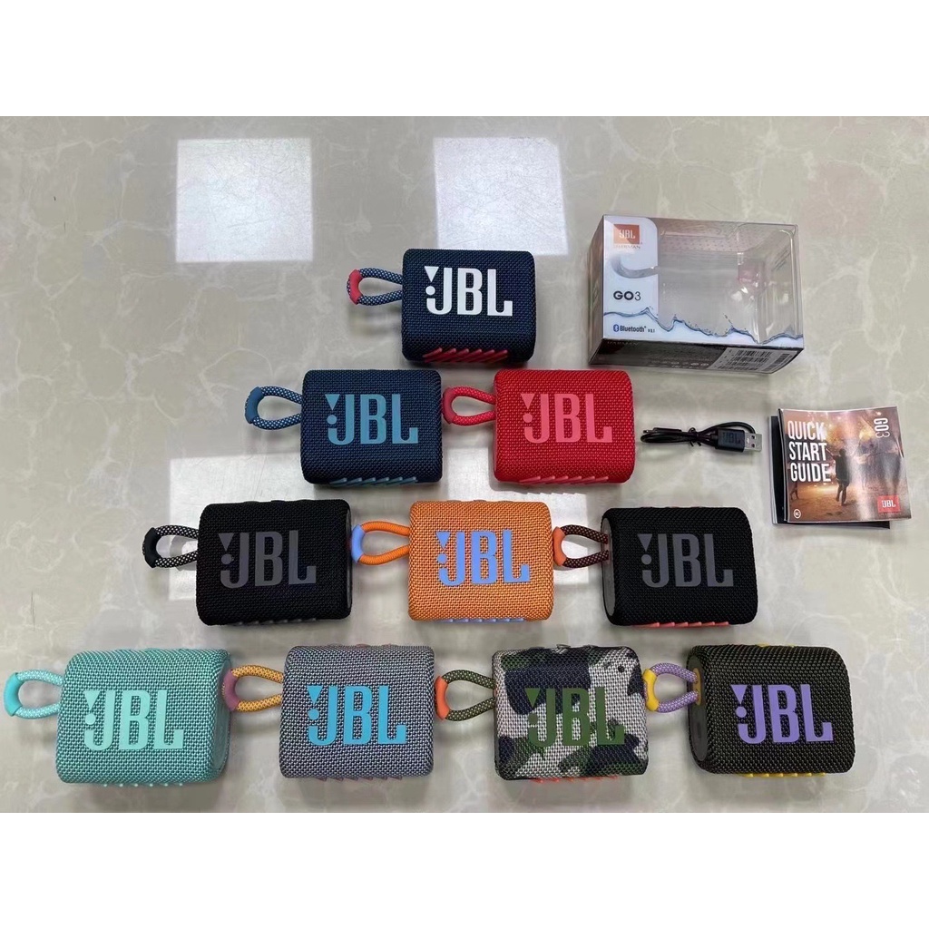 Loa bluetooth JBL GO3 được nâng cấp không dây - Di động ngoài trời, chống thấm nước