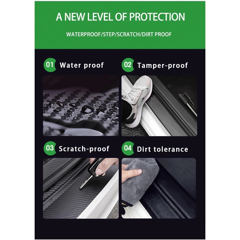 Sticker Sợi Carbon Dán Cửa Xe Hơi BMW E46 E39 E60 E90 F10 F30 G20 G30 F48 F15 F25 G01 G05