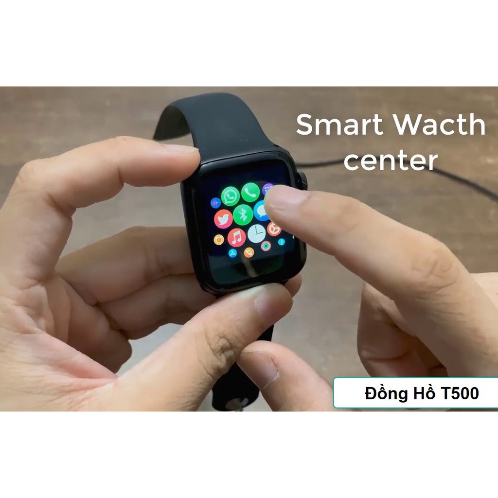 Đồng Hồ Thông Minh SmartWatch T500 - Theo Dõi Sức Khỏe - Nghe Gọi - Chống Nước IP67 - Thay Được Dây - Size 44mm