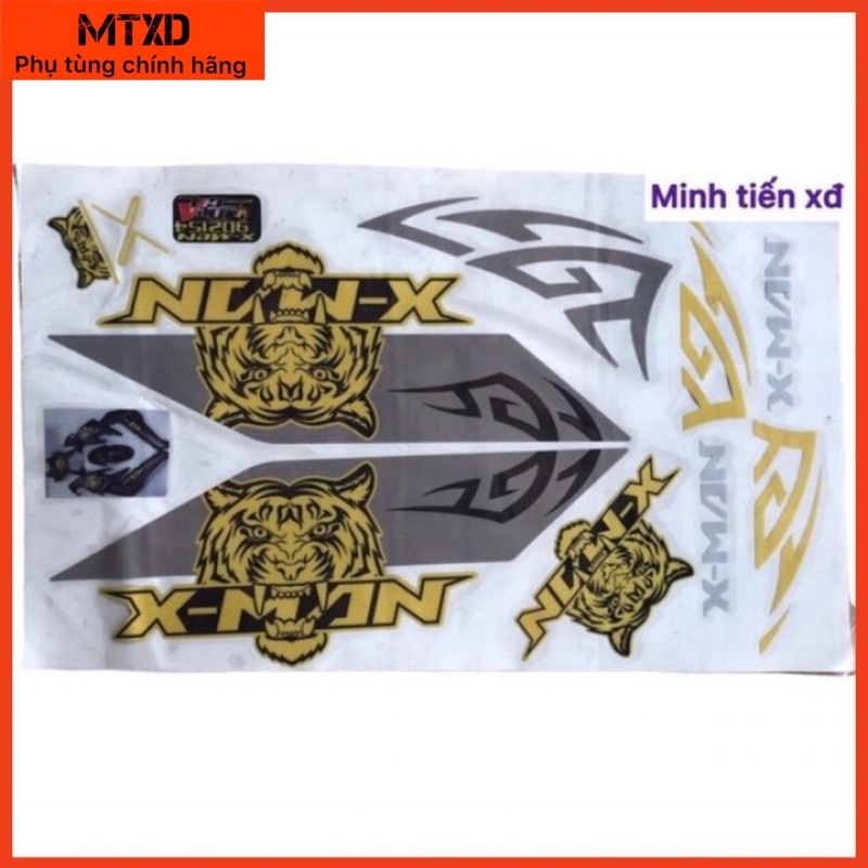 Tem con hổ xe điện xmen phản quang
