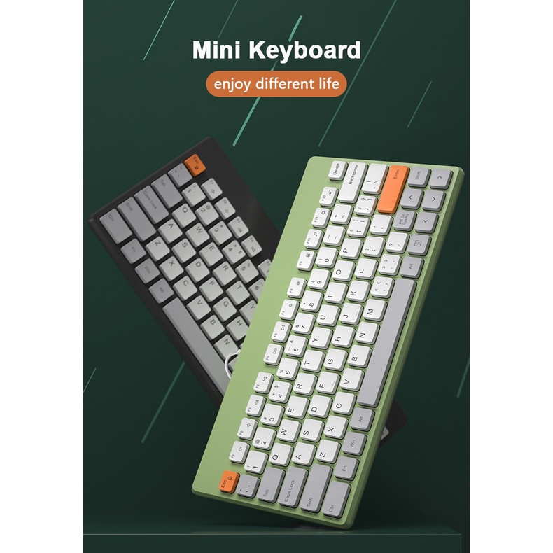 Bàn Phím Cơ Chơi Game Mini Có Dây Không Gây Tiếng Ồn Tiện Dụng Cho Laptop / Notebook