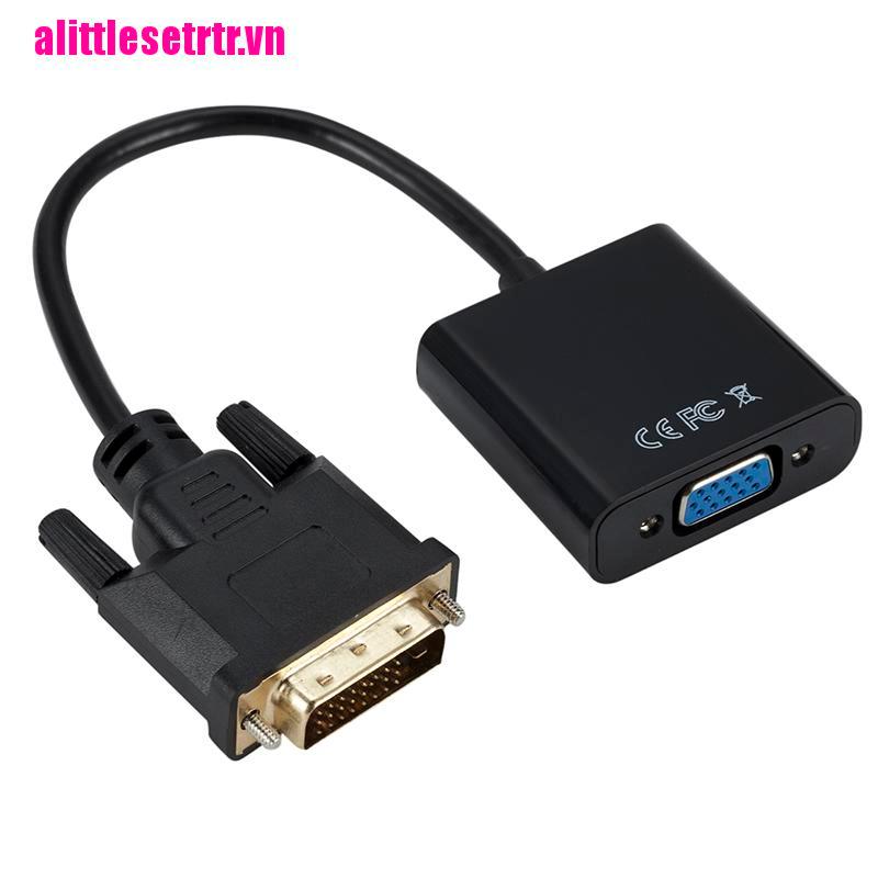 【mulinhe】1080p DVI-D 24+1 Pin Male to VGA 15Pin Female Active Cable Adapter Co