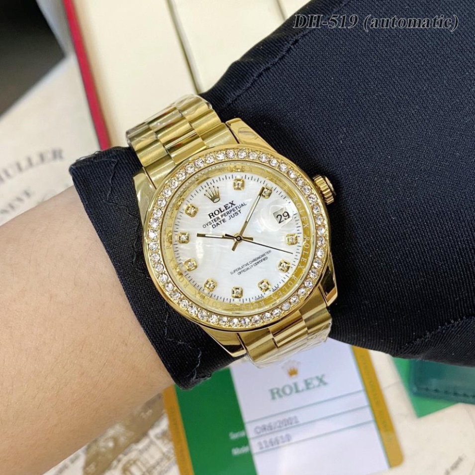 Đồng hồ nam nữ Ro.colec mặt tròn dây thép chống gỉ đúc đặc 2 màu trắng đen [Bảo Hành 1 Năm] | BigBuy360 - bigbuy360.vn