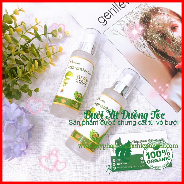 Bưởi Xịt Dưỡng Tóc Từ Nước Chưng Cất Vỏ Bưởi An Nhiên Chai 100ml Xịt Tiện Lợi