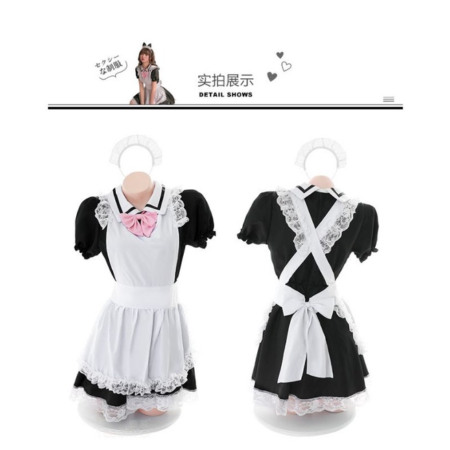 Cosplay nàng hầu gái Nhật Bản anime - set váy hoá trang phục vụ bàn sexy gợi cảm | BigBuy360 - bigbuy360.vn