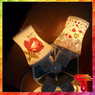 ĐÈN NGỦ XÔNG TINH DẦU BẰNG GỐM SỨ