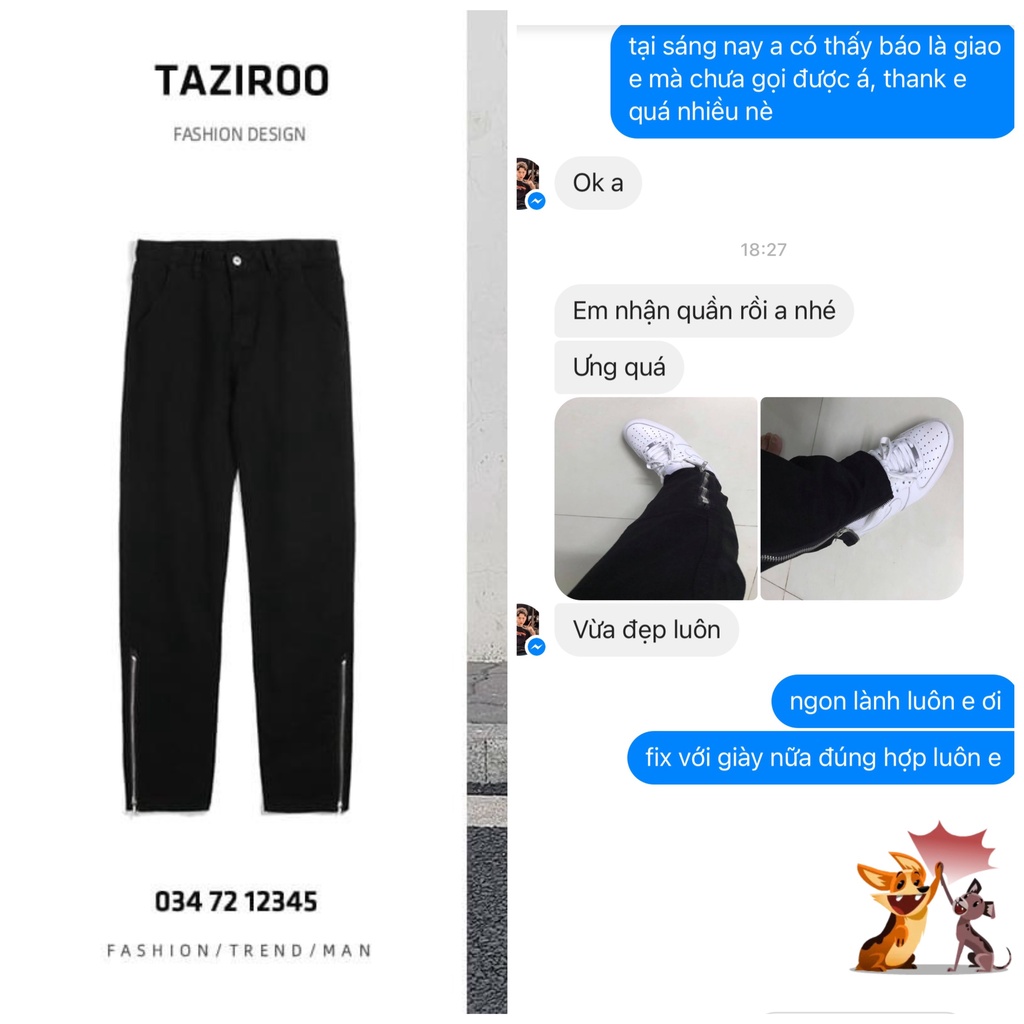 🌟 - Quần jeans streetwear 3 mầu 2021 - Taziroo