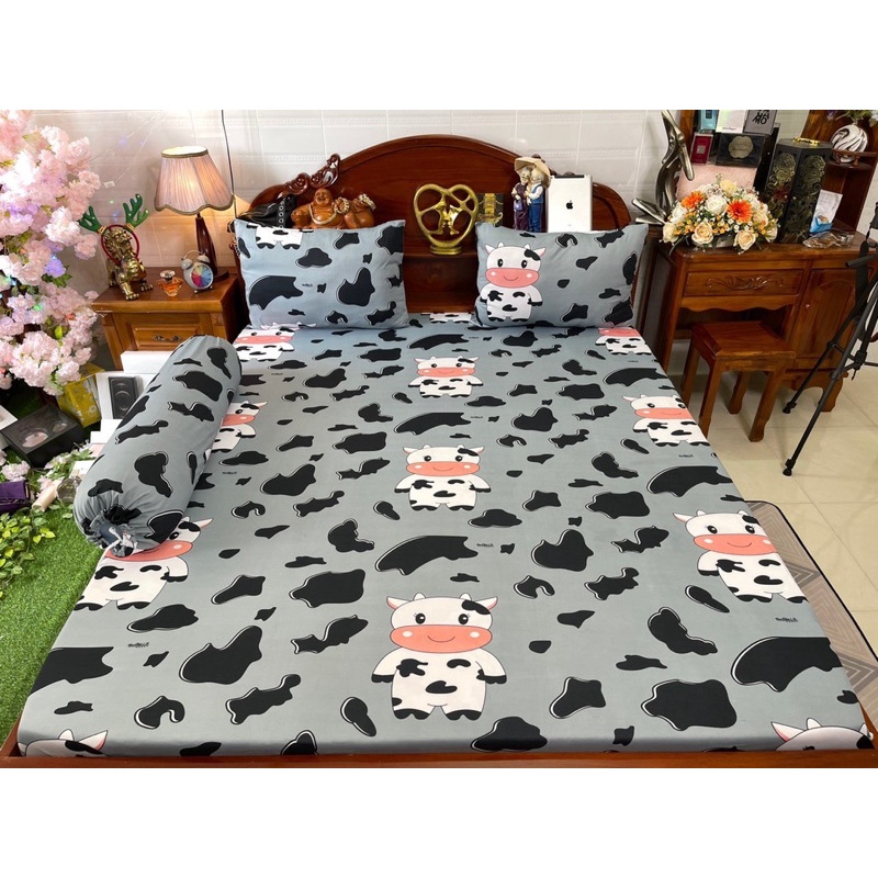 Sỉ lẻ vải thun hoạt hình in 3D may ga gối (mẫu mới về)