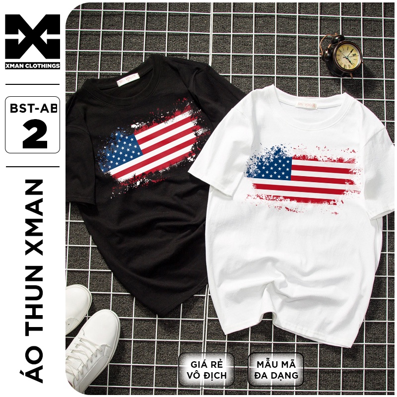 Áo thun Unisex tay ngắn in 3d chi tiết BST AB - vải cotton Tay lỡ form rộng oversize streetwear | BigBuy360 - bigbuy360.vn