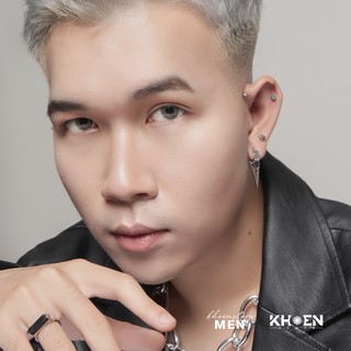 (1 Chiếc) Khuyên tai Tròn dày size 8mm thanh dài nhọn