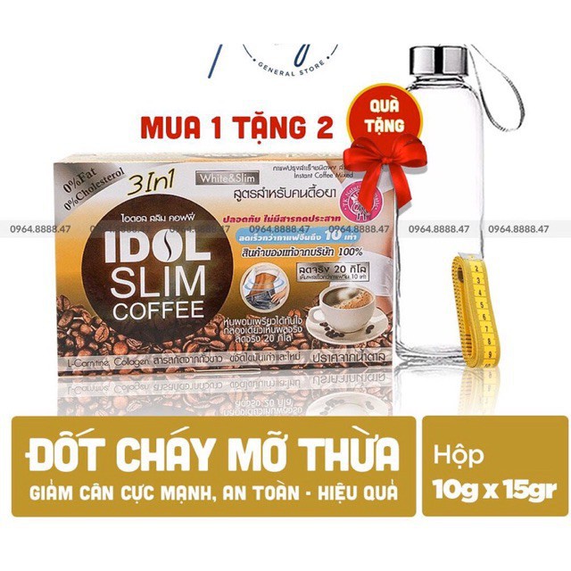 Giảm cân idol slim coffee chính hãng Thái Lan - hộp 10 gói