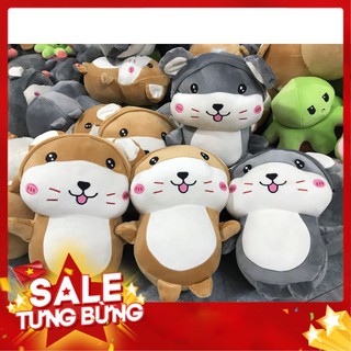 Thú Nhồi Bông Chuột Hamster, Gấu Bông Chuột Hamster Dễ Thương Siêu Mềm Êm Mịn Size 40 cm