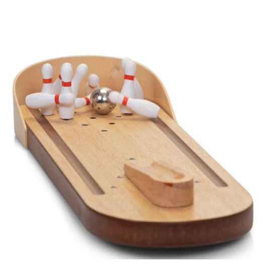 Đồ chơi Bowling gỗ mini rèn luyện đôi tay khéo léo cho bé