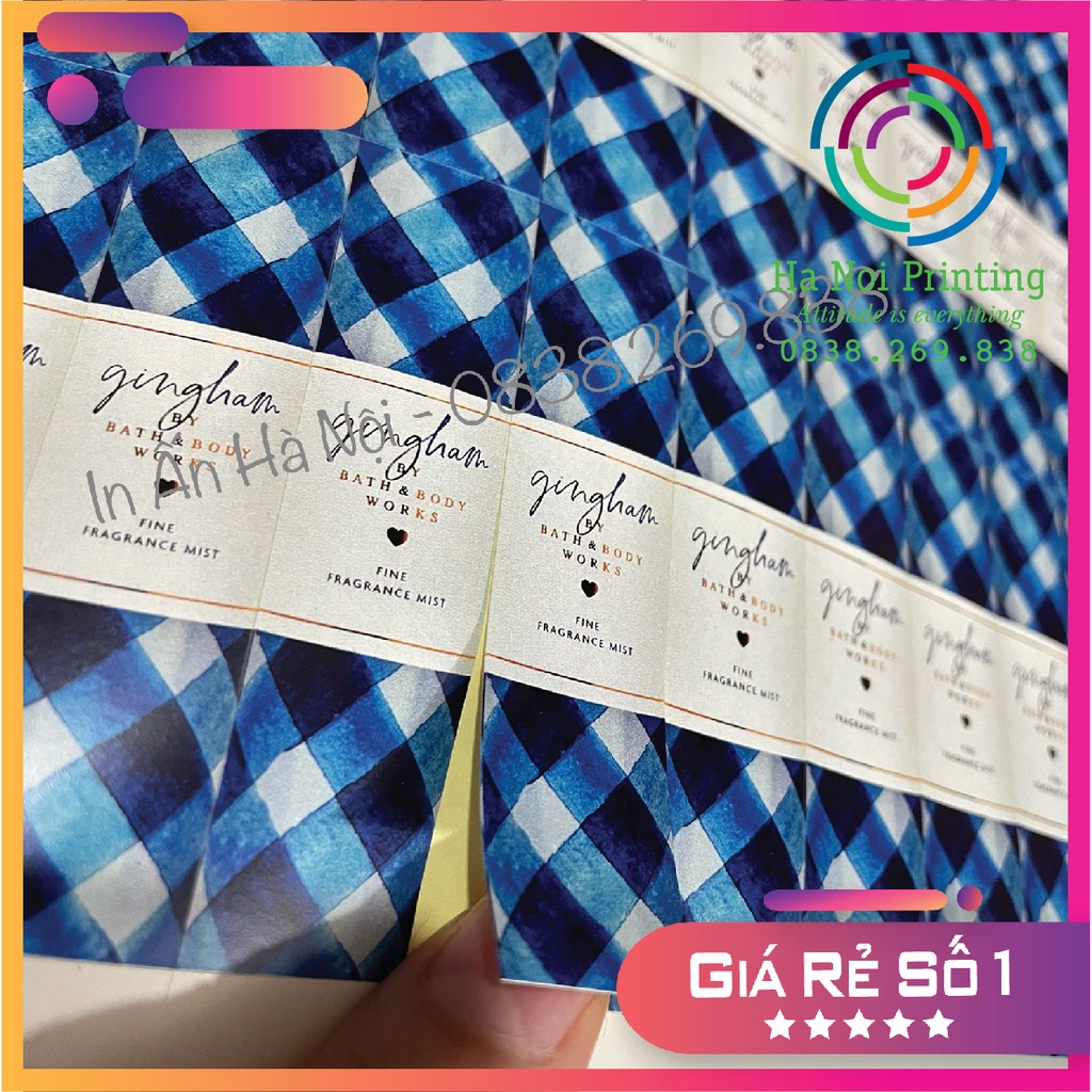 In Tem Dán Chai Chiết Body Mist Theo Yêu Cầu