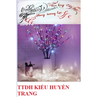 Auoyo đèn led pháo hoa Đèn Nhánh Cây Đèn Giáng Sinh Đèn LED Mô Phỏng Cành Liễu Bình Hoa Cao Tự Nhiên Đèn Cành Liễu Đèn S
