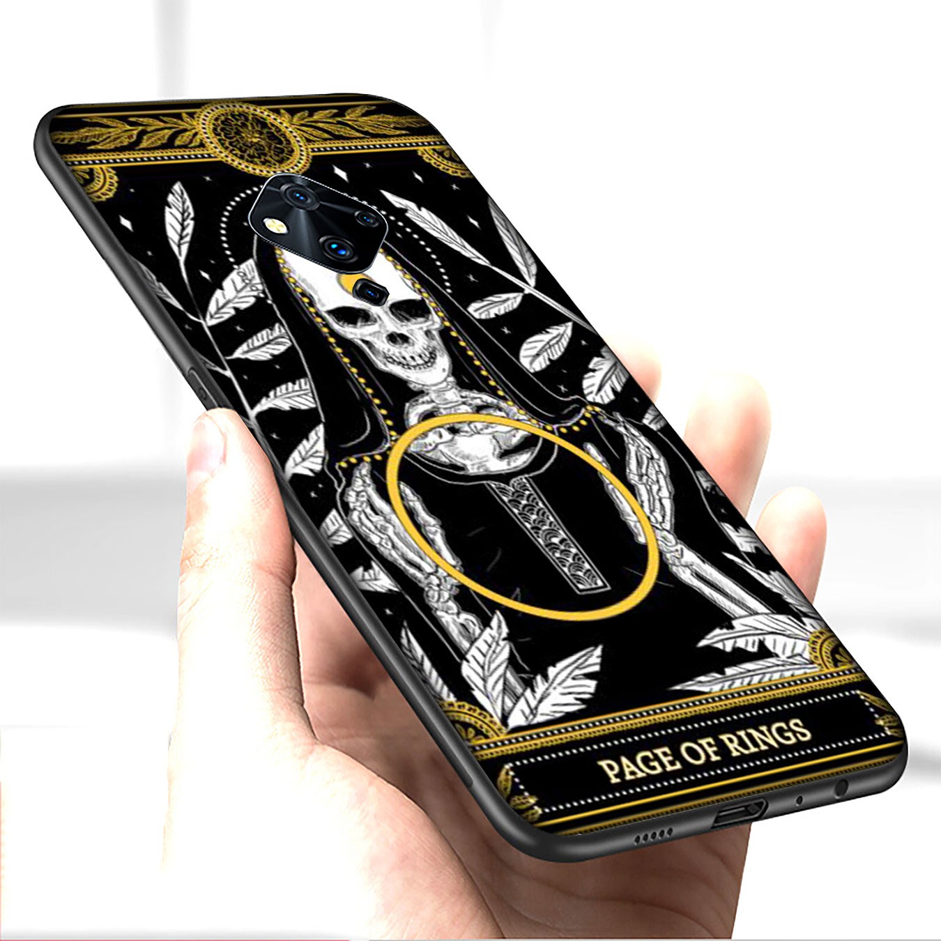 Ốp điện thoại silicone mềm hoạ tiết bài Tarot dành cho iPhone XR X XS Max 7 8 6 6s Plus + 6Plus 7Plus 8Plus