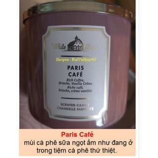 Nến thơm bath & body works - paris cafe 411g