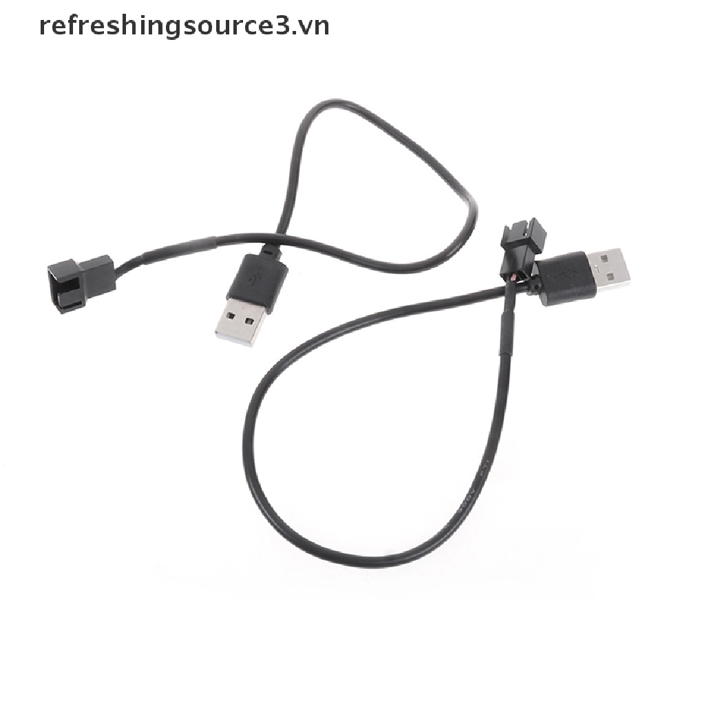 Cáp Chuyển Đổi USB 2.0 a male Sang 4 pin 3Pin Cho Quạt Máy Tính 5v