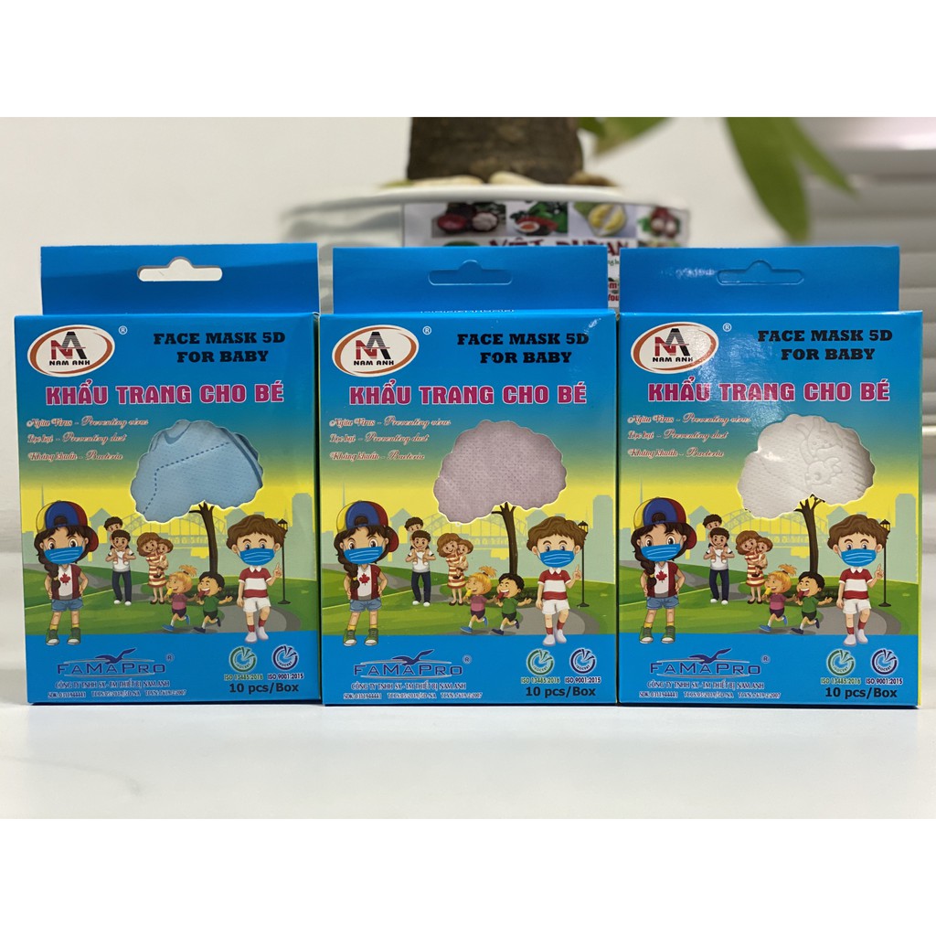 Khẩu Trang Y Tế Trẻ Em Nam Anh Hộp 10 Cái | BigBuy360 - bigbuy360.vn