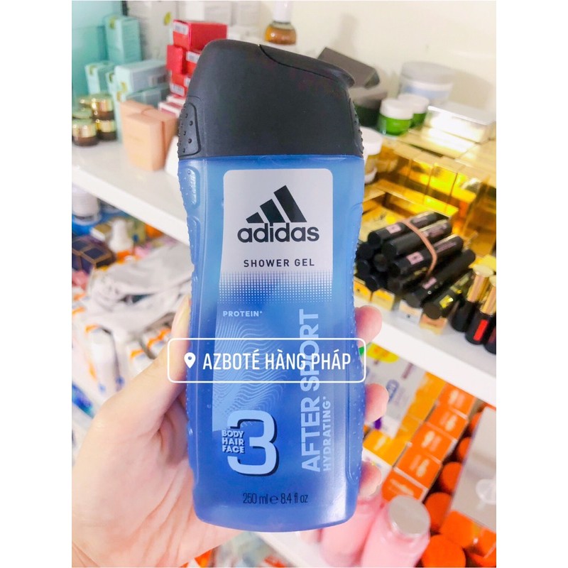 Sữa tắm gội toàn thân Adidas 3in1 250ml - Hàng Pháp