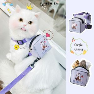 Dây dắt thú cưng đi dạo có túi, dây đeo Balô dắt chó mèo,dây dắt chó mèo Balô Bò Viên Pets shop