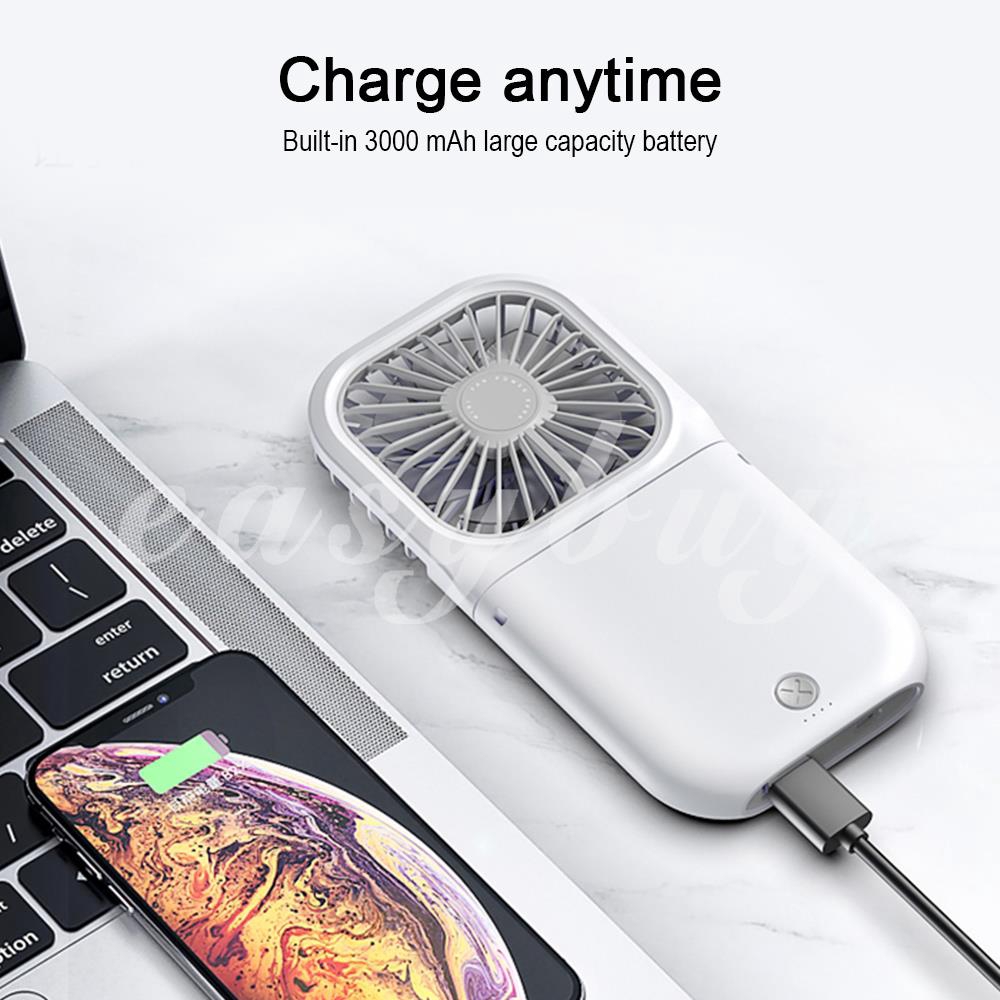 Quạt Làm Mát Mùa Hè 3000mah Sạc Usb Tiện Dụng