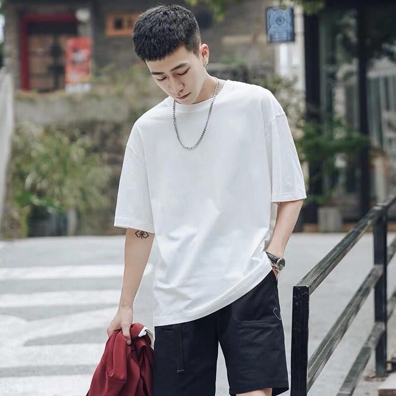 Áo thun trơn tay lỡ Unisex JPA basic tee mùa hè phông trơn nam nữ oversize form rộng đường phố phong cách Hàn Quốc | BigBuy360 - bigbuy360.vn