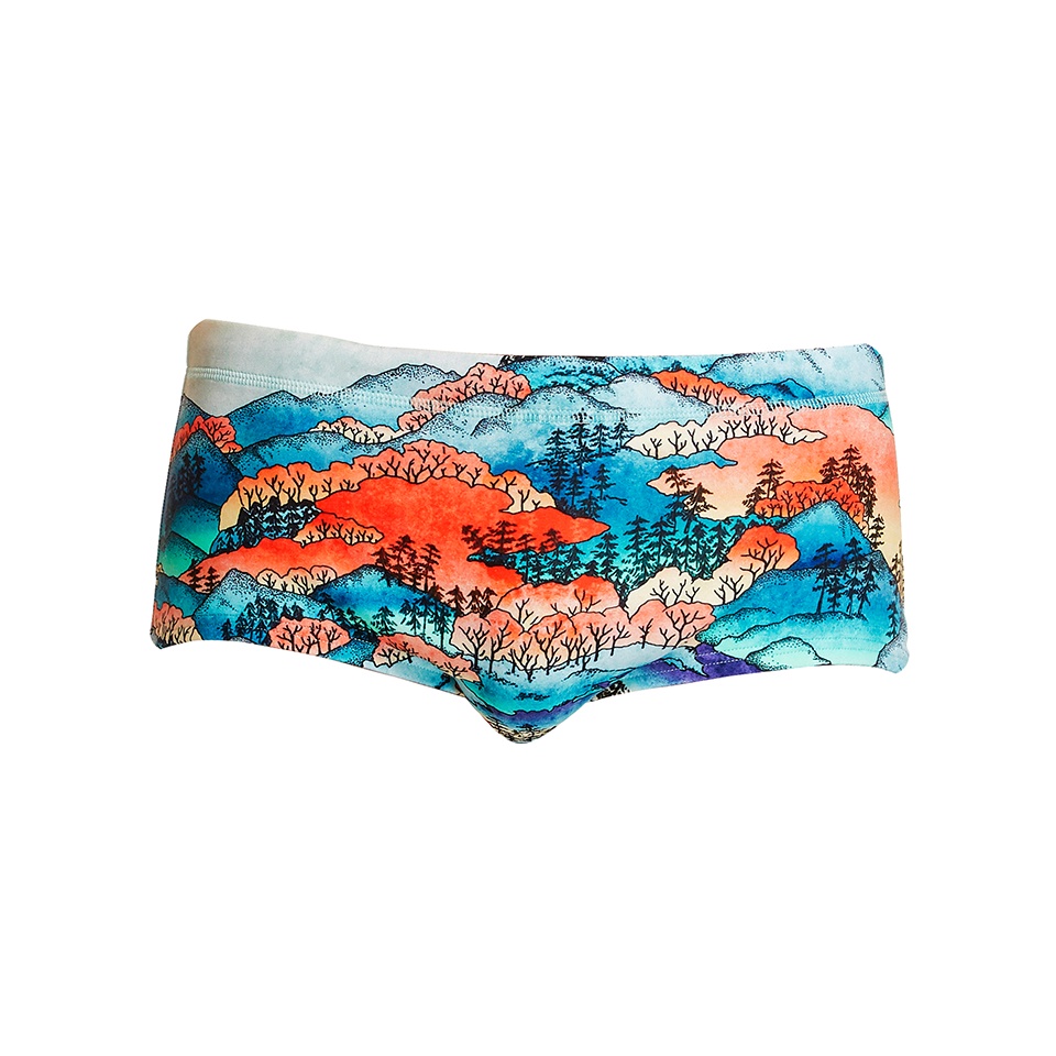 Quần bơi đùi FUNKY TRUNKS Mens Plain Front Trunks Misty Mountain