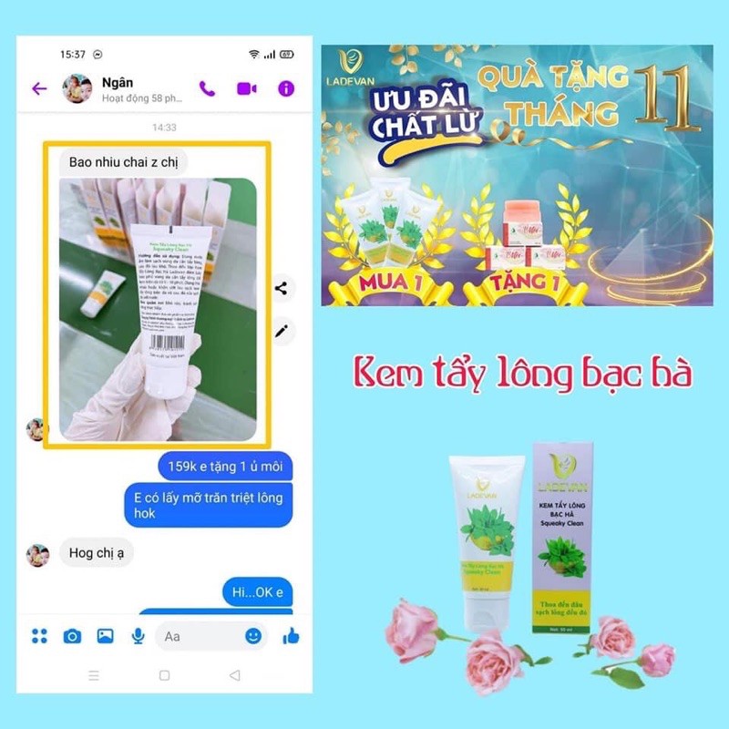 [Chính Hãng] Kem Tẩy Long Bạc Hà Ladevan tặng kèm ủ môi | BigBuy360 - bigbuy360.vn