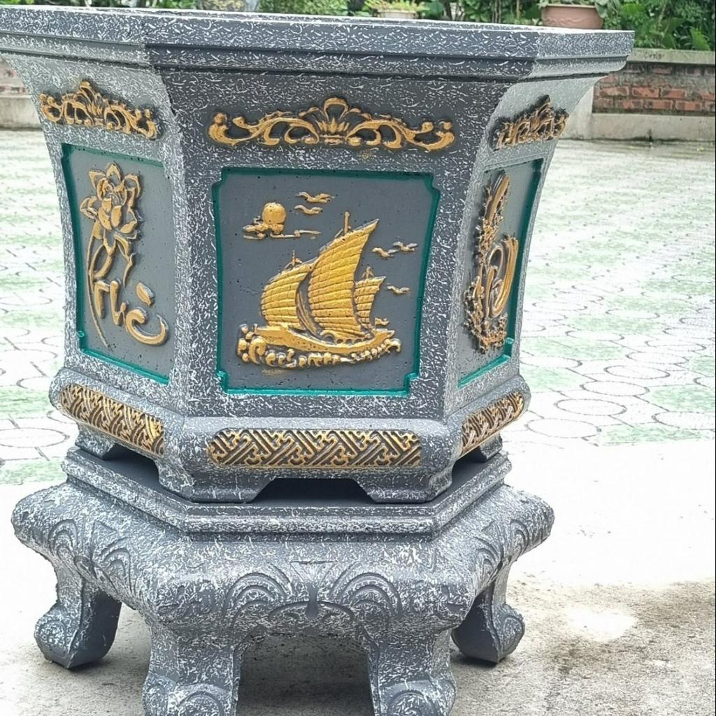 Khuôn đúc chậu cảnh Lục Giác 58