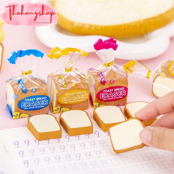 Túi tẩy chì 4 bánh mỳ kẹp Eraser