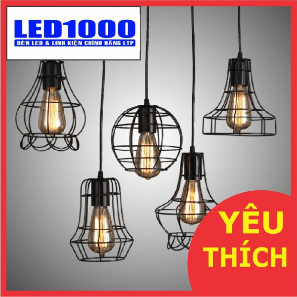 Đèn thả lồng sắt trang trí- ĐÈN THẢ TRANG TRÍ LỒNG SẮT - MSP:LTP-21