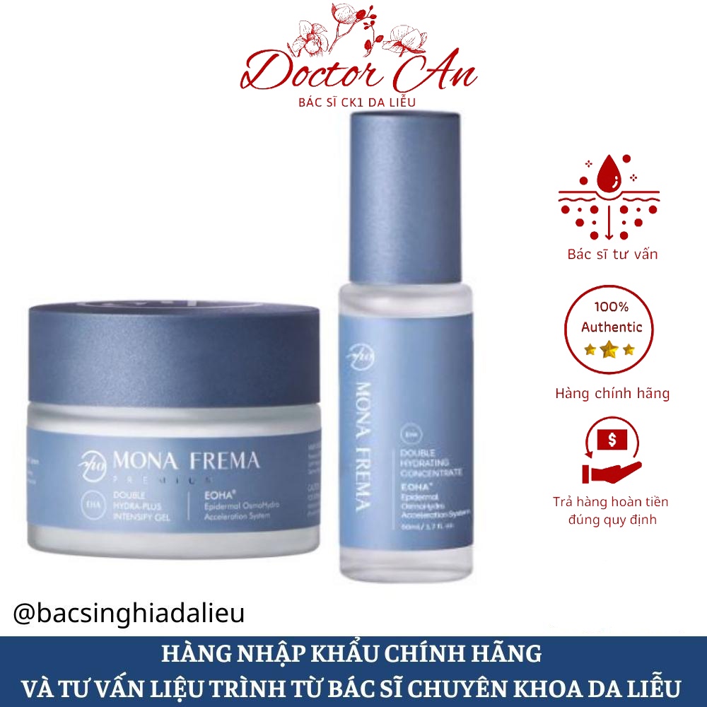 Kem Dưỡng ẩm cấp nước Mona Frema EHA Double Hydra Plus Intensify Gel 50g DR AN