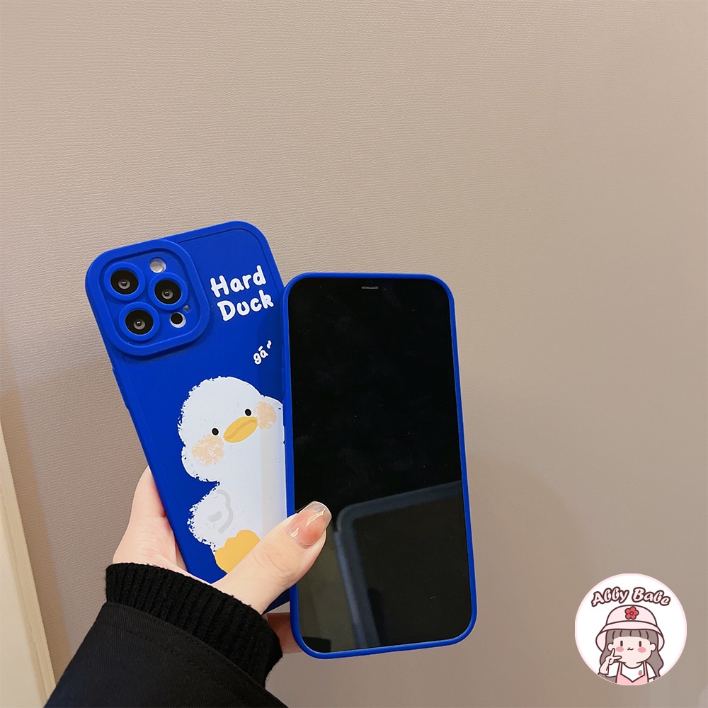 Ốp Điện Thoại TPU Mềm Chống Sốc In Hình Vịt Klein Hoạt Hình Cho IP 13 12 11 Pro Max XR 8 7 Plus