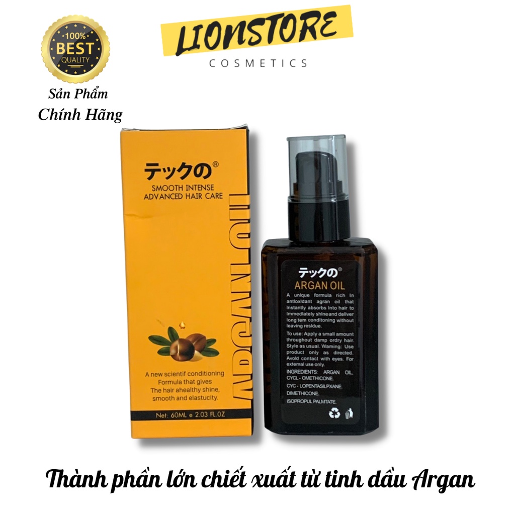 Tinh dầu dưỡng tóc serum dưỡng tóc uốn Meiki argan oil 60ml