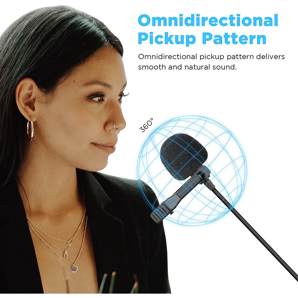 BOYA BY-LM40 - Mic thu âm cài áo có dây | Cổng USB | Dành cho Máy tính - Hàng Chính Hãng