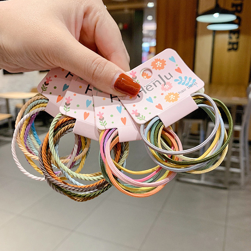 Dây Buộc Tóc Cao Su Kiểu Hàn Quốc Đơn Giản Xinh Xắn