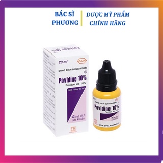 Dung dịch sát khuẩn Povidine 10% [20ml]