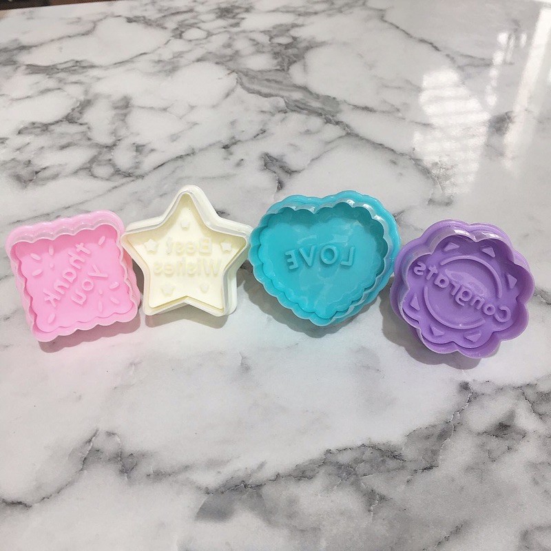 Bộ 4 khuôn nhấn cookies