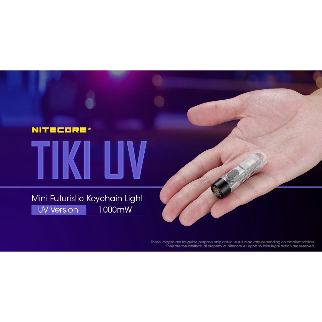 NITECORE TIKI UV multi-purpose UV flashlight, micro USB charging