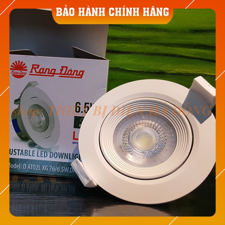 Đèn LED âm trần xoay góc 6,5W Rạng Đông khoét lỗ 76mm