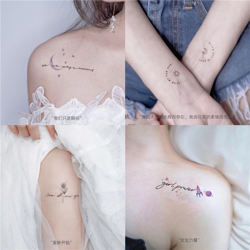 【SIYA Magic Tattoo】Bộ 20 miếng hình xăm dán tạm thời 6cm x 10cm chống thấm nước kéo dài 2~5 ngày