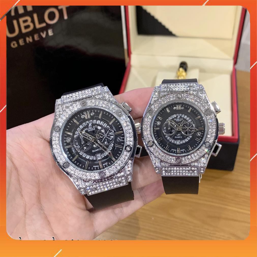 [Hublot đôi] Đồng hồ nam nữ Hublot - unisex cặp đôi dây cao su - Bảo hành 12tháng MTP-STORE